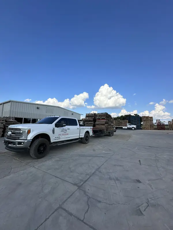 Loaded trailer on a hauling run across the OKC metro